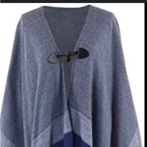 Jack & Missy womens versatile Woven Cape NWT